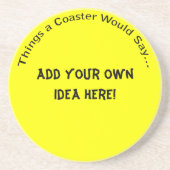 Voeg uw eigen ideeënOnderzetter toe Zandsteen Onderzetter (Voorkant)