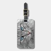 Voeg uw eigen kattenfoto toe Reis Bagage Label (Voorkant verticaal)