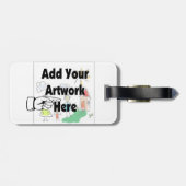 Voeg uw eigen Kunstwerk of Kunstwerk van het Kind  Bagagelabel (Achterkant horizontaal)