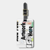 Voeg uw eigen Kunstwerk of Kunstwerk van het Kind  Bagagelabel (Voorkant verticaal)