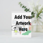 Voeg uw eigen Kunstwerk of Kunstwerk van het Kind  Briefkaart (Staand voorkant)