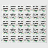 Voeg uw eigen Kunstwerk of Kunstwerk van het Kind  Cadeaupapier (Vlak)