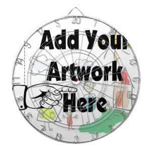 Voeg uw eigen Kunstwerk of Kunstwerk van het Kind Dartbord