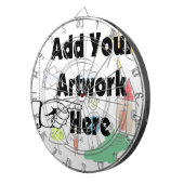 Voeg uw eigen Kunstwerk of Kunstwerk van het Kind  Dartbord (Voorkant Rechts)