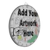 Voeg uw eigen Kunstwerk of Kunstwerk van het Kind  Dartbord (Voorkant Links)