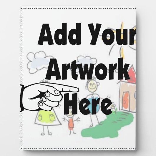 Voeg uw eigen Kunstwerk of Kunstwerk van het Kind Fotoplaat (Voorkant)
