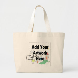 Voeg uw eigen Kunstwerk of Kunstwerk van het Kind Grote Tote Bag