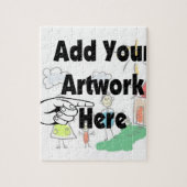 Voeg uw eigen Kunstwerk of Kunstwerk van het Kind  Legpuzzel (Verticaal)
