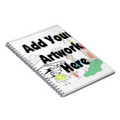 Voeg uw eigen Kunstwerk of Kunstwerk van het Kind  Notitieboek (Rechterzijde)