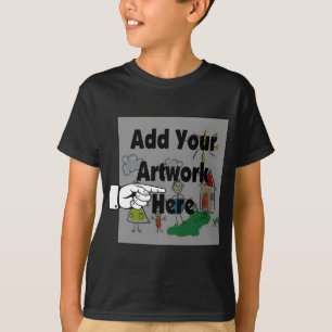 Voeg uw eigen Kunstwerk of Kunstwerk van het Kind T-shirt