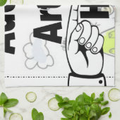 Voeg uw eigen Kunstwerk of Kunstwerk van het Kind Theedoek (Gevouwen)