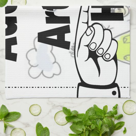 Voeg uw eigen Kunstwerk of Kunstwerk van het Kind Theedoek (Gevouwen)