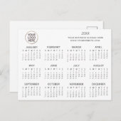 voeg uw eigen logo aangepaste tekst 2024 Agenda to Briefkaart (Voorkant / Achterkant)