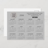 voeg uw eigen logo aangepaste tekst 2024 Agenda to Briefkaart (Voorkant / Achterkant)