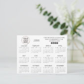 voeg uw eigen logo aangepaste tekst 2025 Kalender Briefkaart (Staand voorkant)