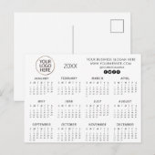 voeg uw eigen logo aangepaste tekst 2025 Kalender Briefkaart (Voorkant / Achterkant)