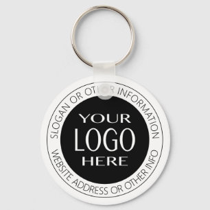 Voeg uw eigen logo & cirkeltekst toe sleutelhanger