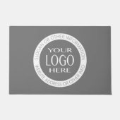 Voeg uw eigen Logo en circulaire tekst toe Deurmat (Voorkant)