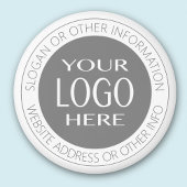 Voeg uw eigen Logo en circulaire tekst toe Magneet