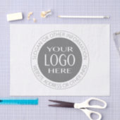 Voeg uw eigen Logo en circulaire tekst toe Tissuepapier (Craft)