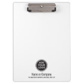 Voeg uw eigen logo- en tekstzaken toe klembord (Voorkant)