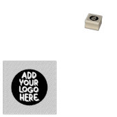 Voeg uw eigen logo hier toe rubber stempel (Gestempeld)
