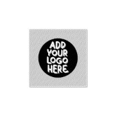 Voeg uw eigen logo hier toe rubber stempel (Afrduk)