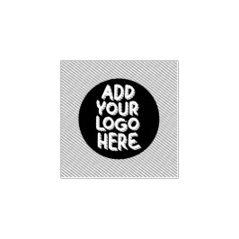 Voeg uw eigen logo hier toe rubber stempel
