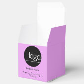 VOEG UW EIGEN LOGO PAARSE LAVENDEL BEDRIJF BEDANKDOOSJES (Geopend)