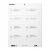 Voeg uw eigen logo toe Aangepaste zakelijke witte Etiket (Full Sheet)