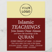 Voeg uw eigen logo toe, islamitische onderwijsadve flyer (Voorkant)