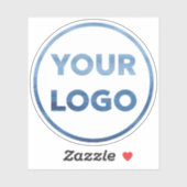 Voeg uw eigen Logo van uw bedrijf toe Sticker (Vel)