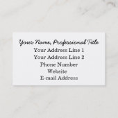 Voeg uw eigen logo visitekaartjes logo gepersonali (Achterkant)