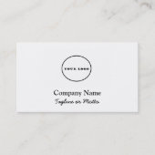 Voeg uw eigen logo visitekaartjes logo gepersonali (Voorkant)