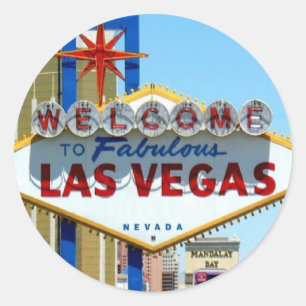 VOEG UW EIGEN NAAM LAS VEGAS Sticker TOE!