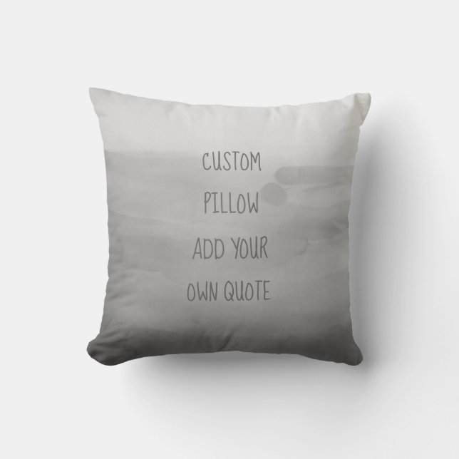 voeg uw eigen offerte met waterverf voor proefproj kussen (Voorkant)