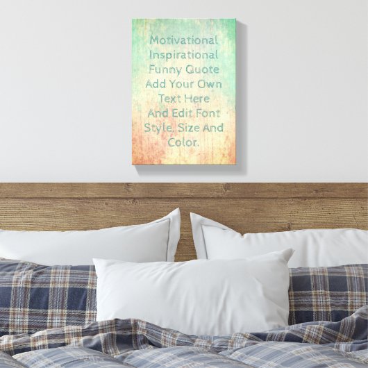 Voeg uw eigen offerte toe canvas afdruk (Insitu (Slaapkamer))