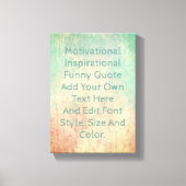 Voeg uw eigen offerte toe canvas afdruk (Voorkant)