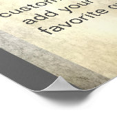 voeg uw eigen offerte vetgedrukte strepen grijs en poster (Hoek)