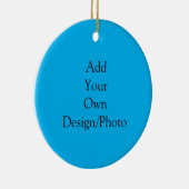 Voeg uw eigen ontwerp/foto-Ornament toe Keramisch Ornament (Rechts)