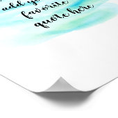 voeg uw eigen ontwerp van de waterverf van het cit poster (Hoek)