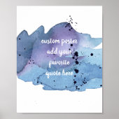 voeg uw eigen ontwerp van de waterverf van het cit poster (Voorkant)