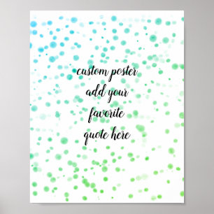 voeg uw eigen ontwerp van de waterverf van het cit poster