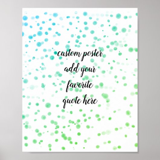 voeg uw eigen ontwerp van de waterverf van het cit poster (Voorkant)