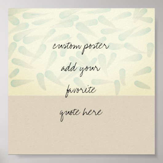 voeg uw eigen ontwerp van de waterverf van het cit poster (Voorkant)