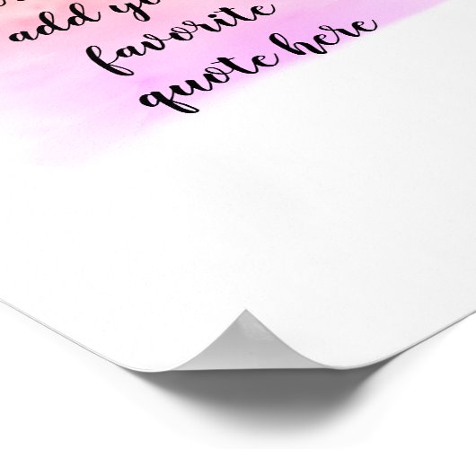 voeg uw eigen ontwerp van de waterverf van het cit poster (Hoek)