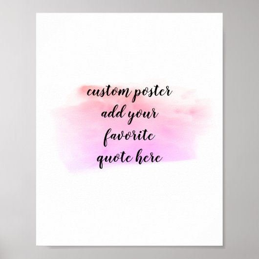 voeg uw eigen ontwerp van de waterverf van het cit poster (Voorkant)