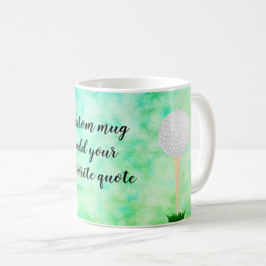 voeg uw eigen ontwerp voor aangepaste mok golf bal (Voorkant rechts)