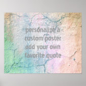 voeg uw eigen poster met gekraakte streekvormig on (Voorkant)