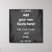 Voeg uw eigen prijsopgave toe! canvas afdruk (Voorkant)